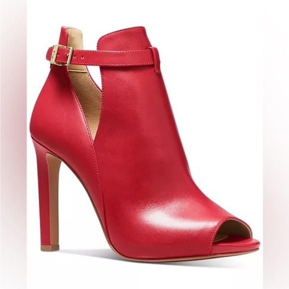 Michael Kors Shoes - NWT Gorgeous Michael Kors Women's Lawson High-Heel Buckled Open Toe Booties.